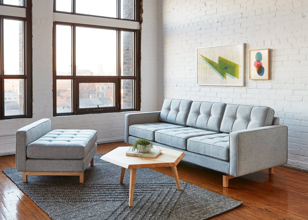 Jane 2 Sofa – Mid - Century Modern Design with Walnut or Natural Base by Gus Modern - Sage InteriorsSage InteriorsSofas