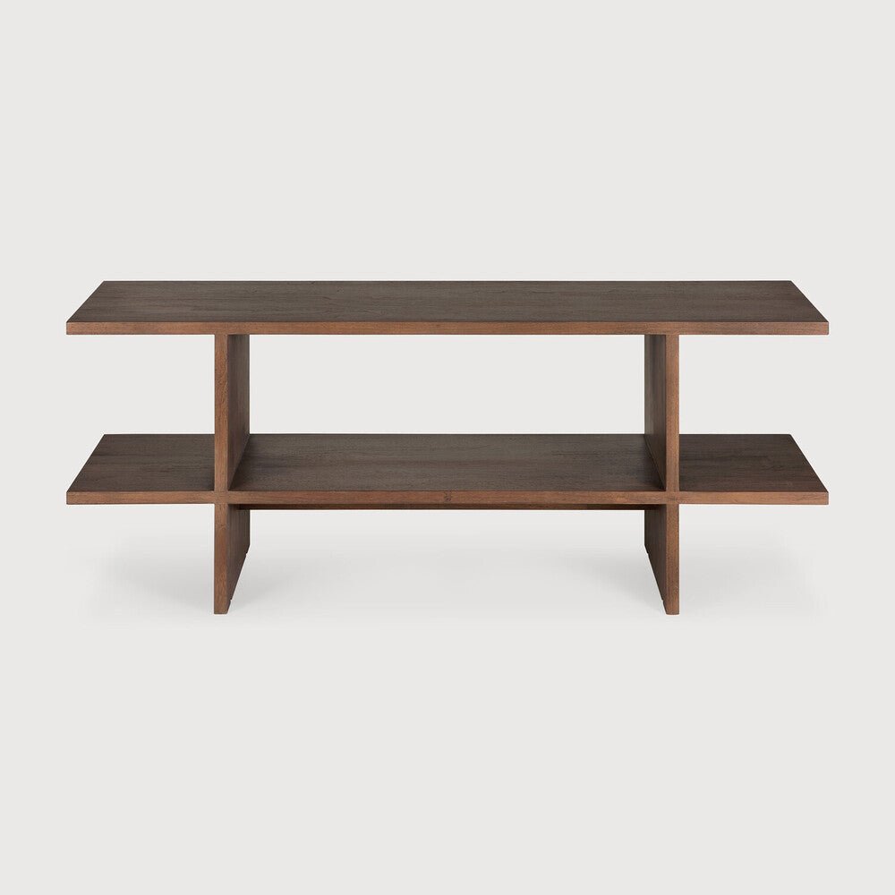 Kabuki Side Table – Sculptural Teak Accent - Sage InteriorsEthnicraftSide Table