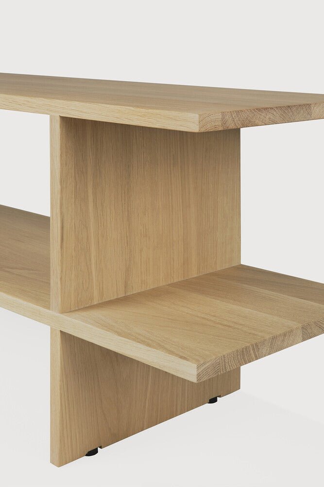 Kabuki Side Table – Sculptural Teak Accent - Sage InteriorsEthnicraftSide Table