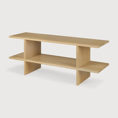 Kabuki Side Table – Sculptural Teak Accent - Sage InteriorsEthnicraftSide Table