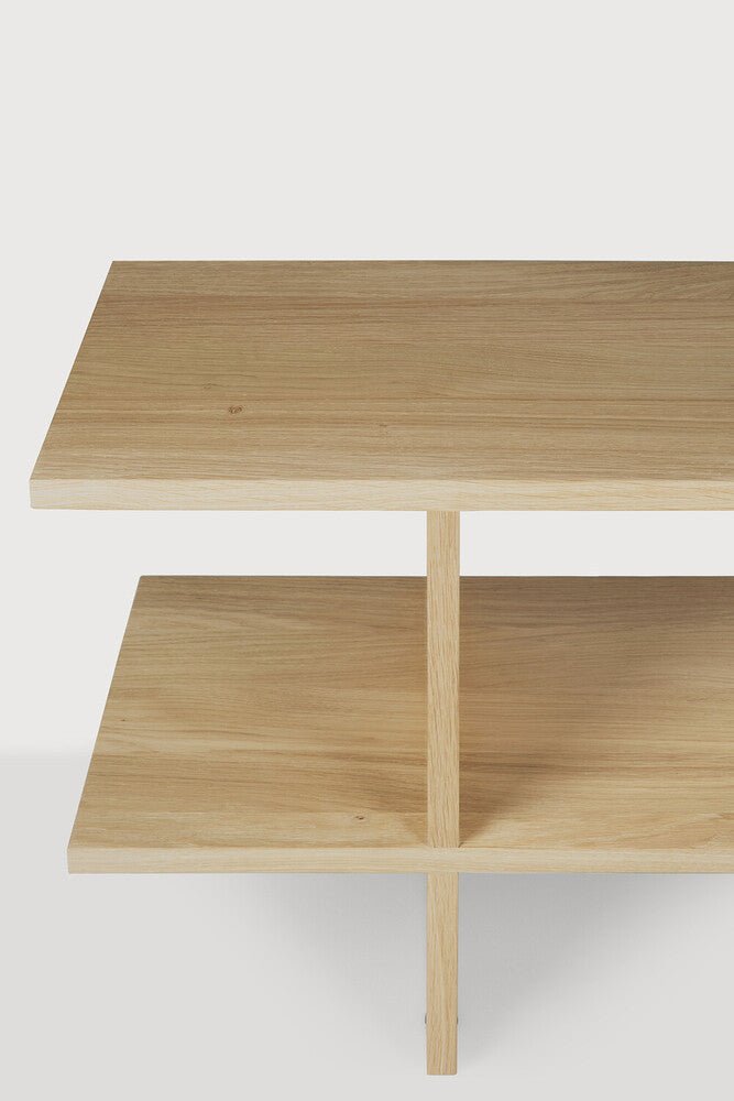 Kabuki Side Table – Sculptural Teak Accent - Sage InteriorsEthnicraftSide Table