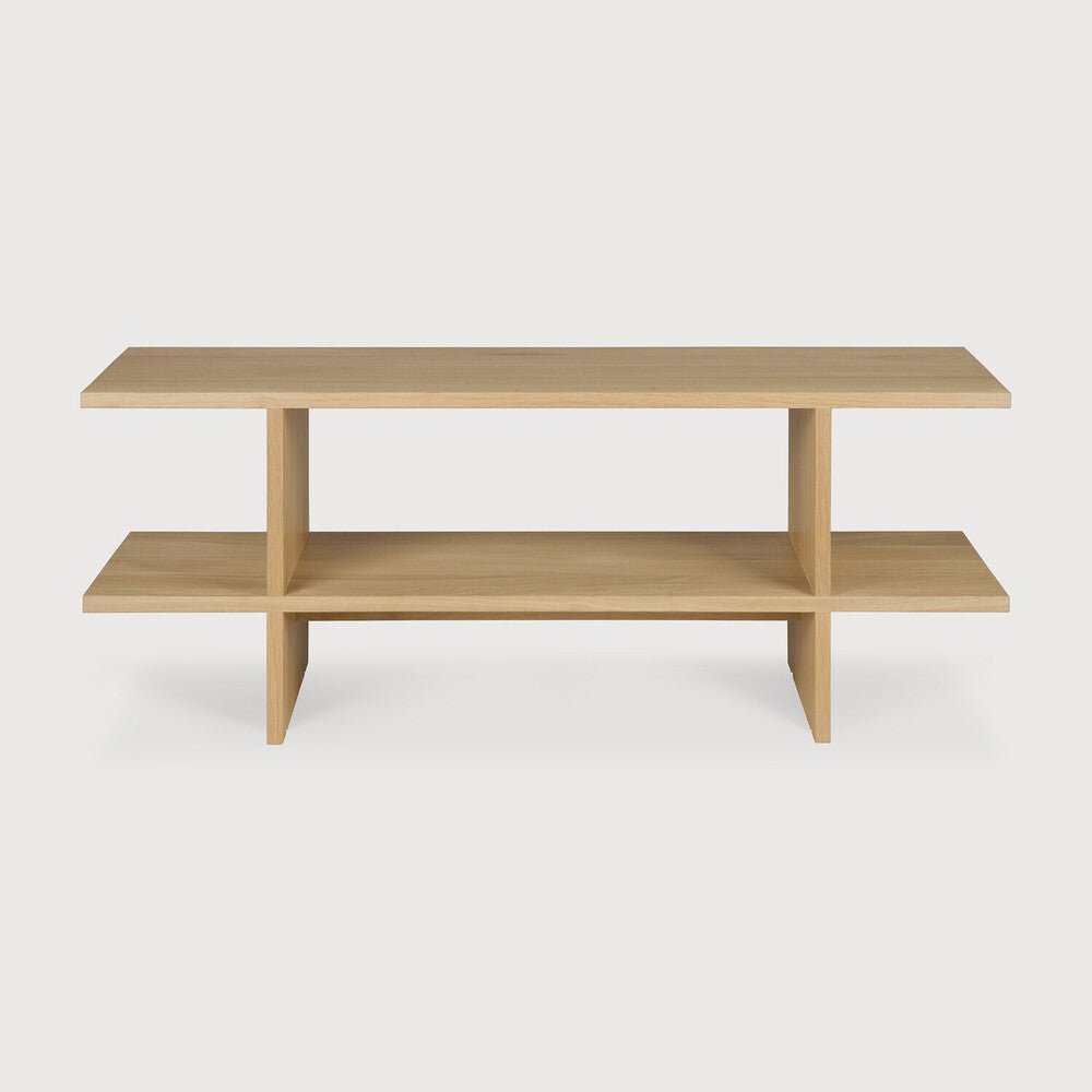 Kabuki Side Table – Sculptural Teak Accent - Sage InteriorsEthnicraftSide Table