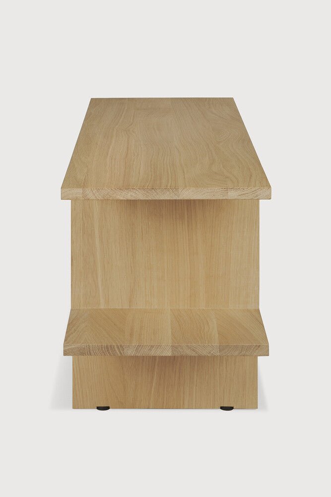 Kabuki Side Table – Sculptural Teak Accent - Sage InteriorsEthnicraftSide Table