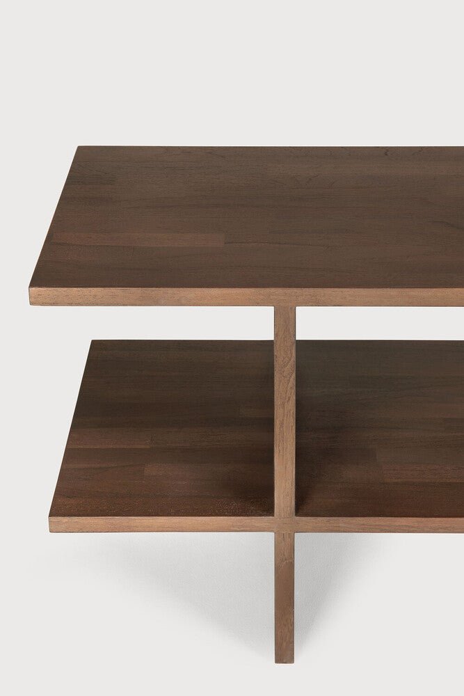 Kabuki Side Table – Sculptural Teak Accent - Sage InteriorsEthnicraftSide Table