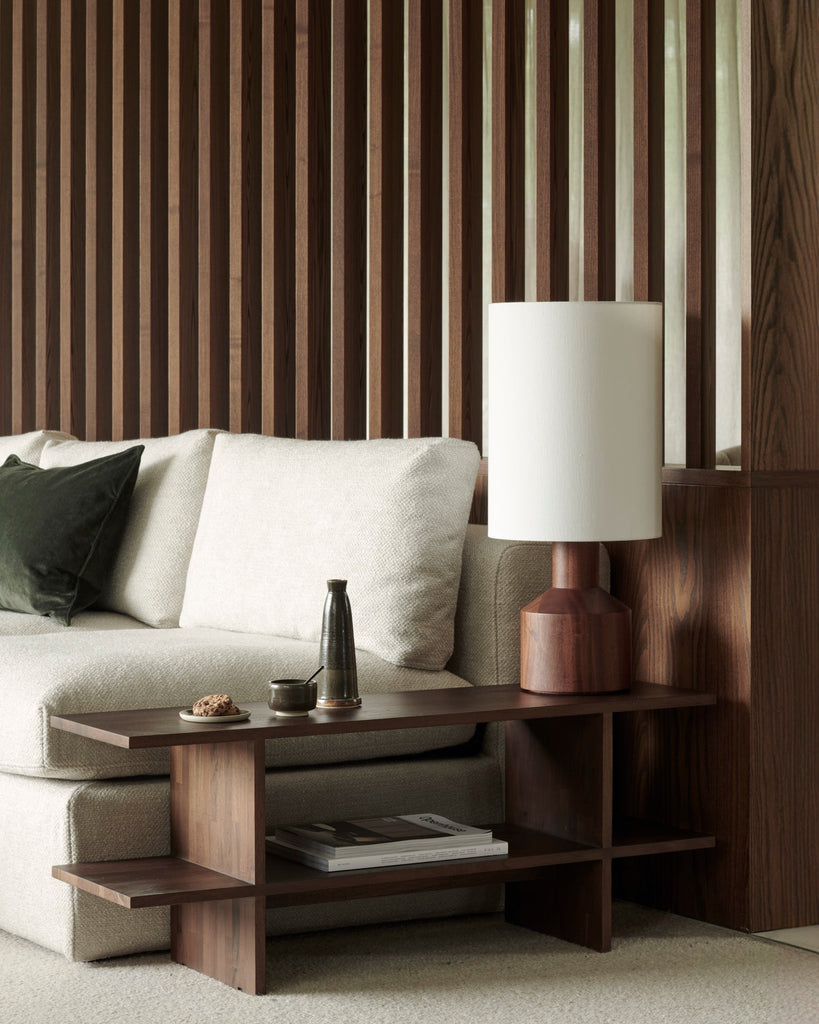 Kabuki Side Table – Sculptural Teak Accent - Sage InteriorsEthnicraftSide Table