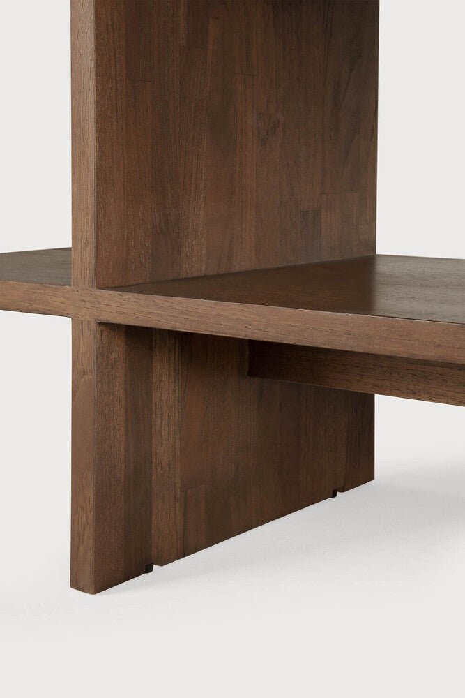 Kabuki Side Table – Sculptural Teak Accent - Sage InteriorsEthnicraftSide Table