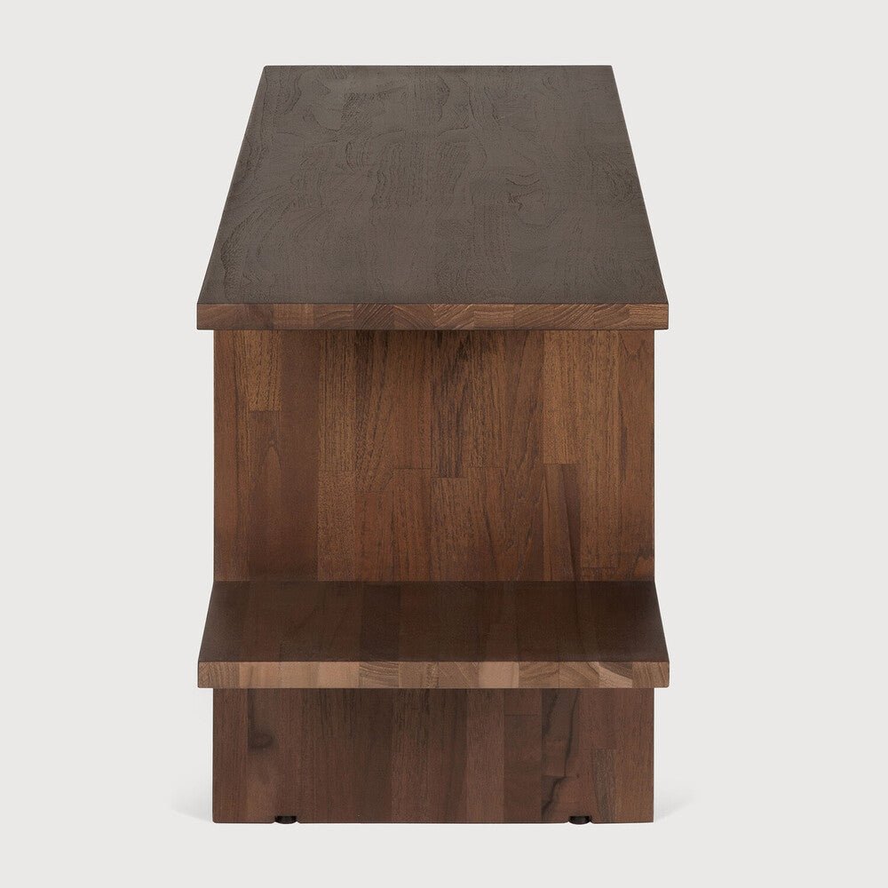 Kabuki Side Table – Sculptural Teak Accent - Sage InteriorsEthnicraftSide Table