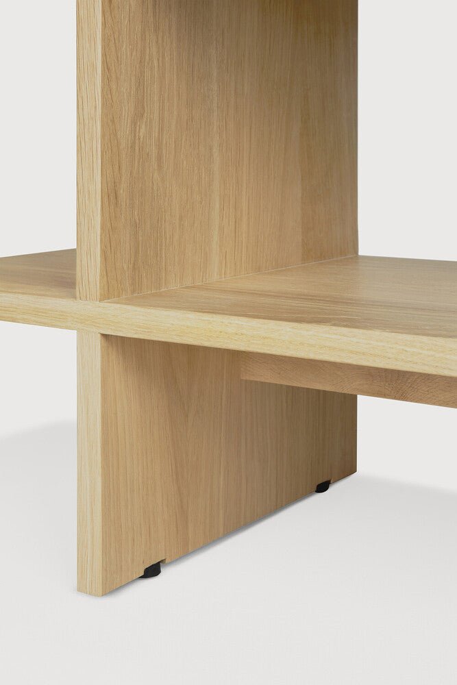 Kabuki Side Table – Sculptural Teak Accent - Sage InteriorsEthnicraftSide Table