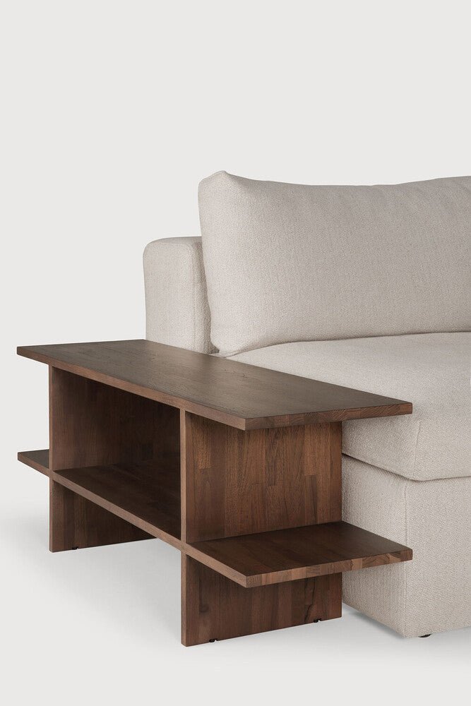 Kabuki Side Table – Sculptural Teak Accent - Sage InteriorsEthnicraftSide Table