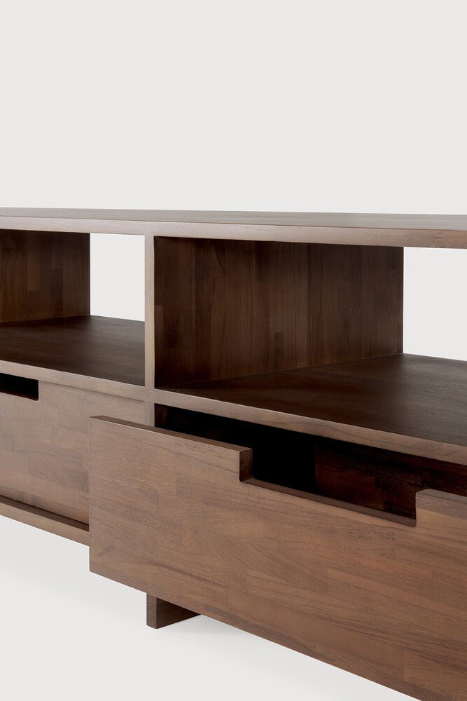 Kabuki TV Cupboard – Elegant Wooden Media Console Sage Interiors - Sage InteriorsEthnicraft