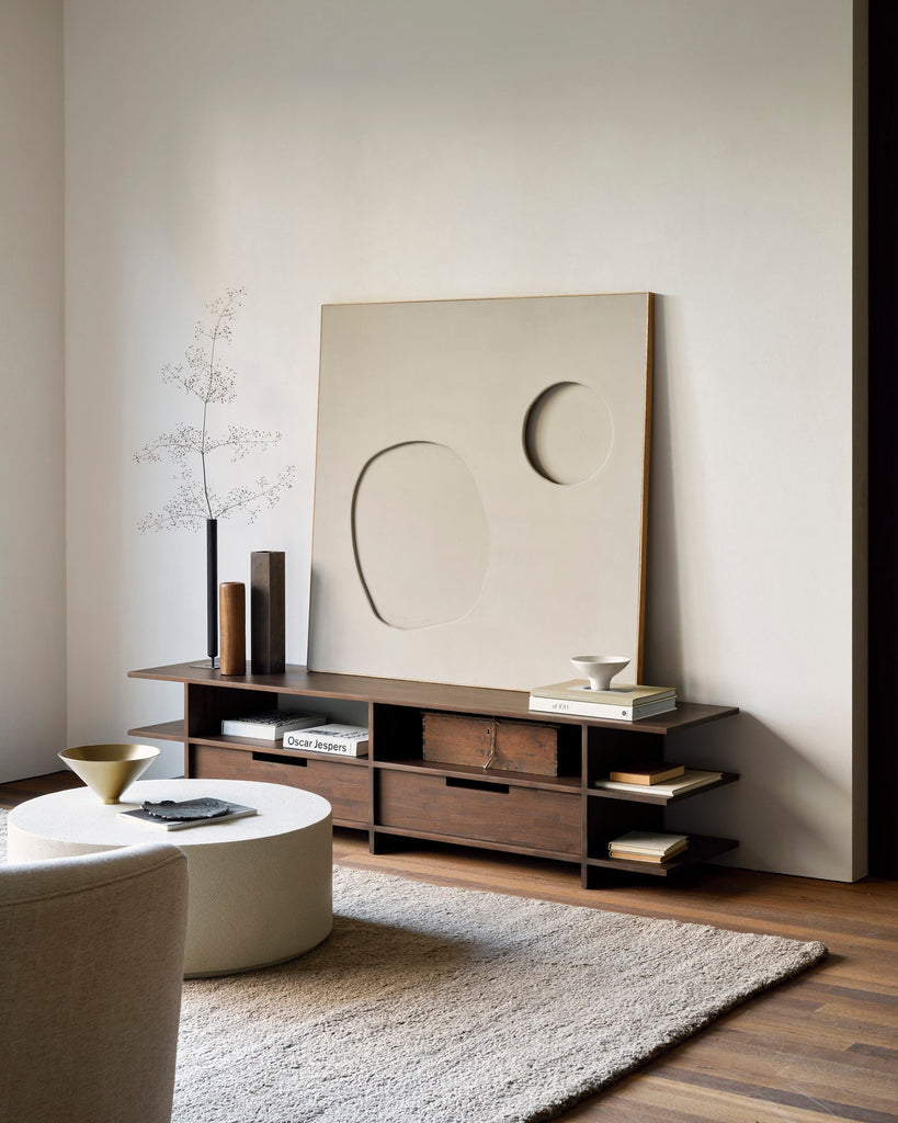 Kabuki TV Cupboard – Elegant Wooden Media Console Sage Interiors - Sage InteriorsEthnicraft