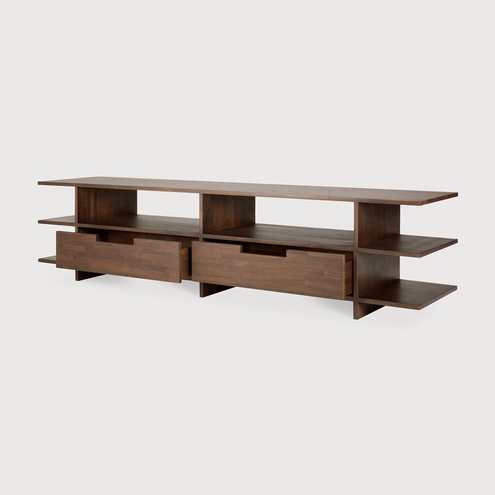 Kabuki TV Cupboard – Elegant Wooden Media Console Sage Interiors - Sage InteriorsEthnicraft