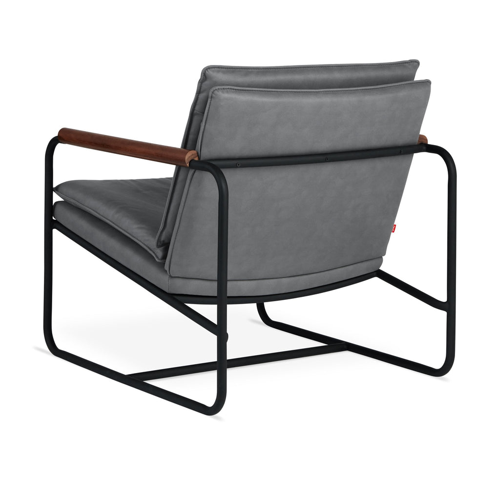 Kelso Chair – Industrial Modern Lounge Chair with Wood Armrests - Sage InteriorsSage InteriorsChair