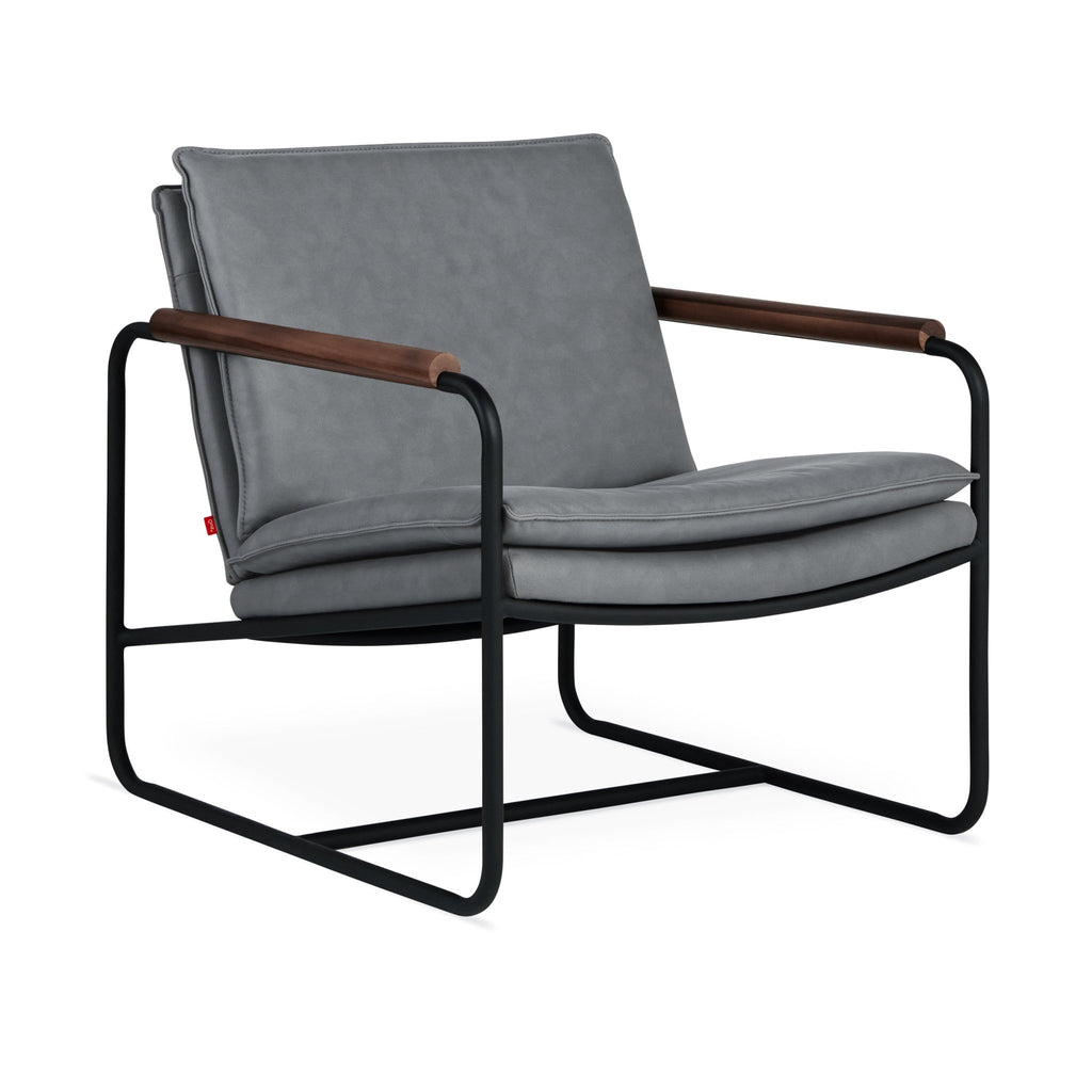 Kelso Chair – Industrial Modern Lounge Chair with Wood Armrests - Sage InteriorsSage InteriorsChair