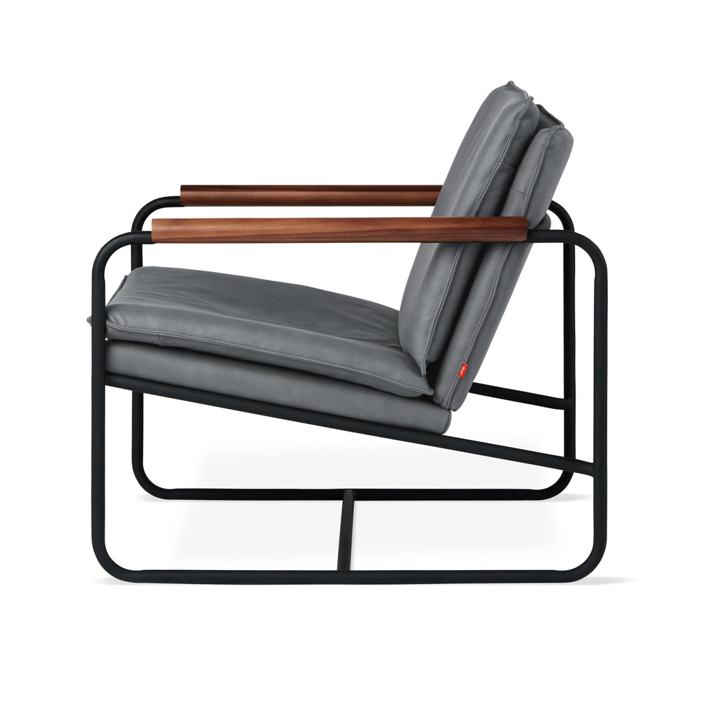 Kelso Chair – Industrial Modern Lounge Chair with Wood Armrests - Sage InteriorsSage InteriorsChair