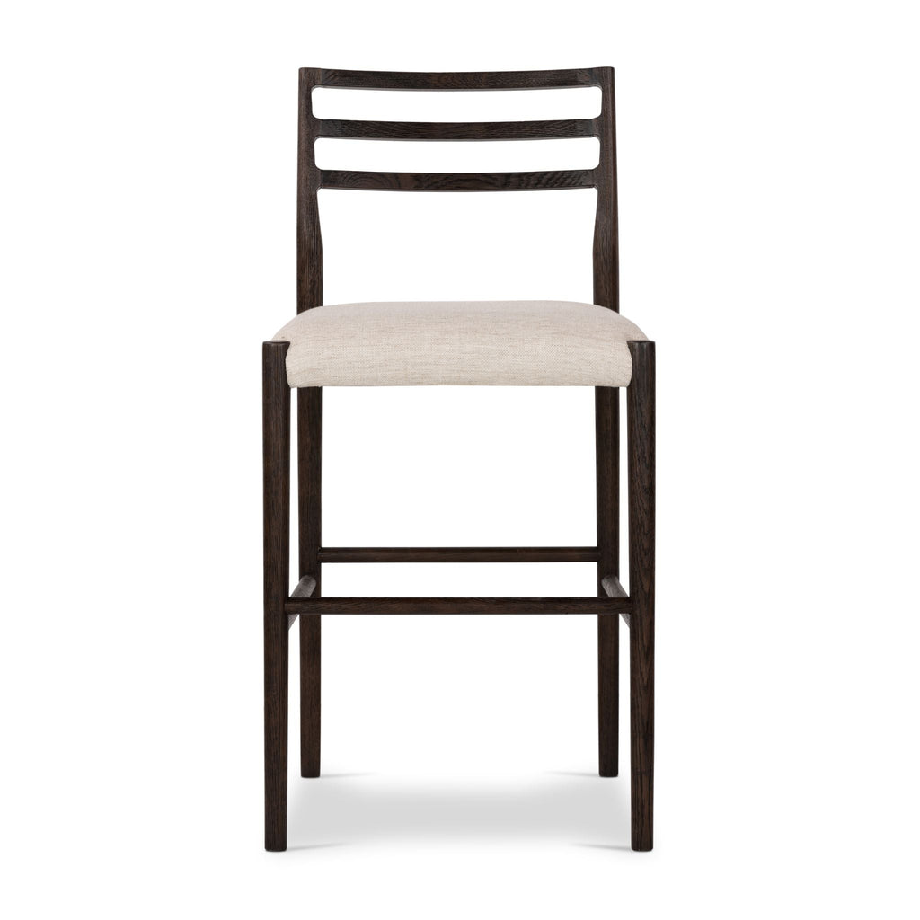 Classic Ladderback Bar Stool, Light Carbon, Delivered to You Sooner