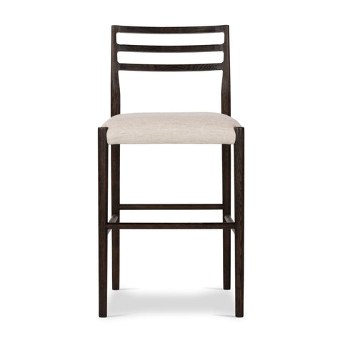 Classic Ladderback Bar Stool, Light Carbon, Delivered to You Sooner