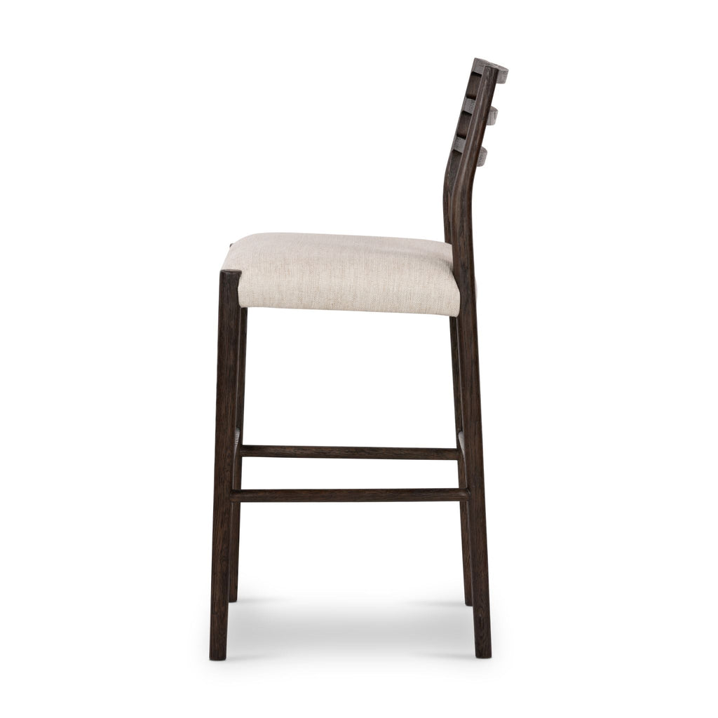 Classic Ladderback Bar Stool, Light Carbon, Delivered to You Sooner