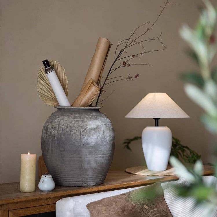 Large Antique Ceramic Pot, Medium - Sage InteriorsRustic Reachplanter