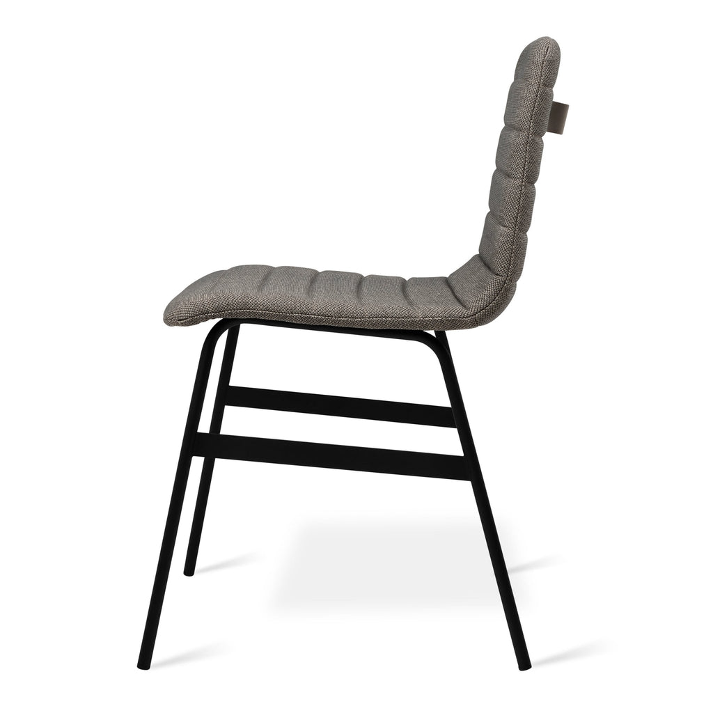 Lecture Dining Chair – Upholstered Modern Design with Brass & Leather Accents - Sage InteriorsSage InteriorsChair