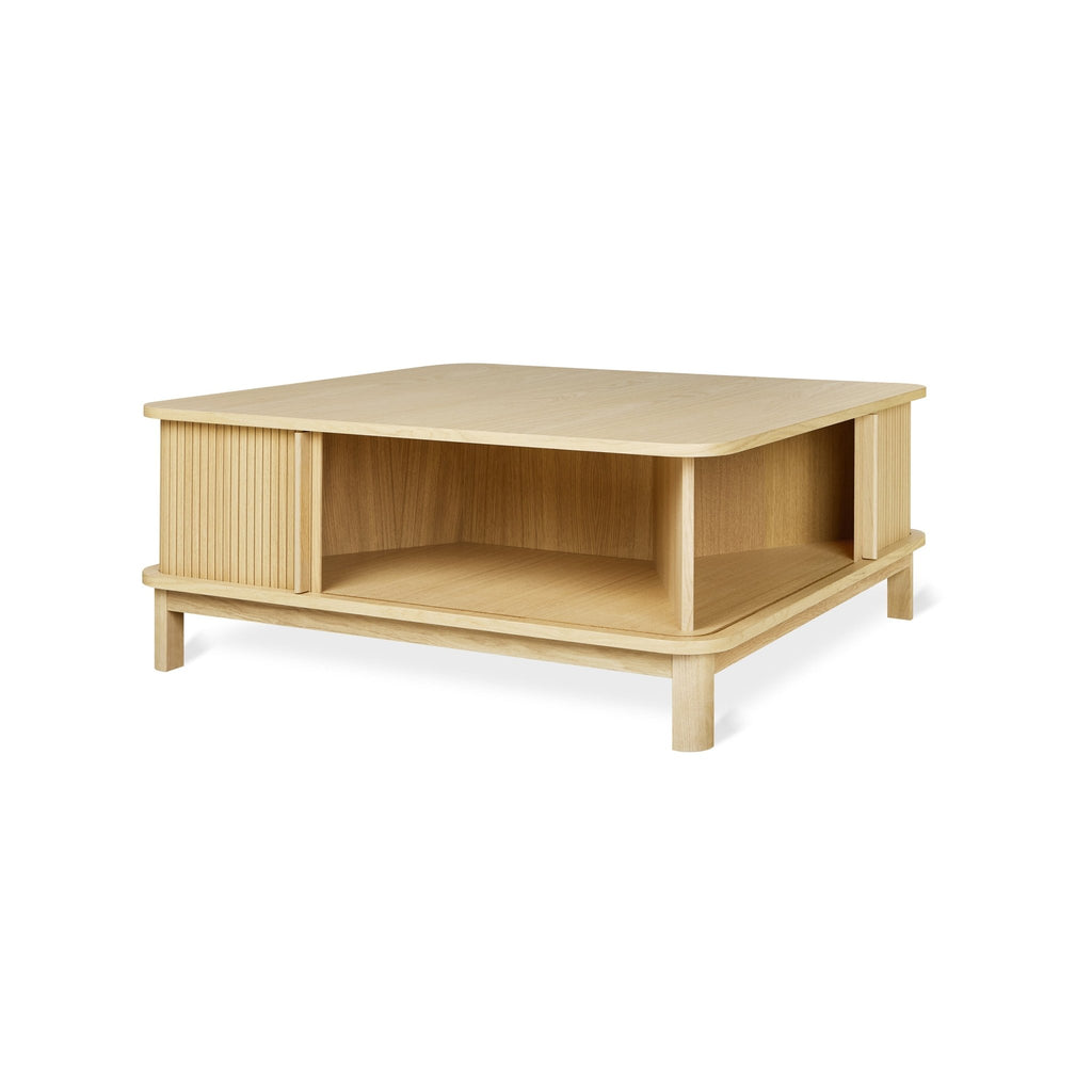 Ledger Coffee Table – FSC® - Certified Tambour Storage with Elegant Craftsmanship - Sage InteriorsSage InteriorsCoffee Table