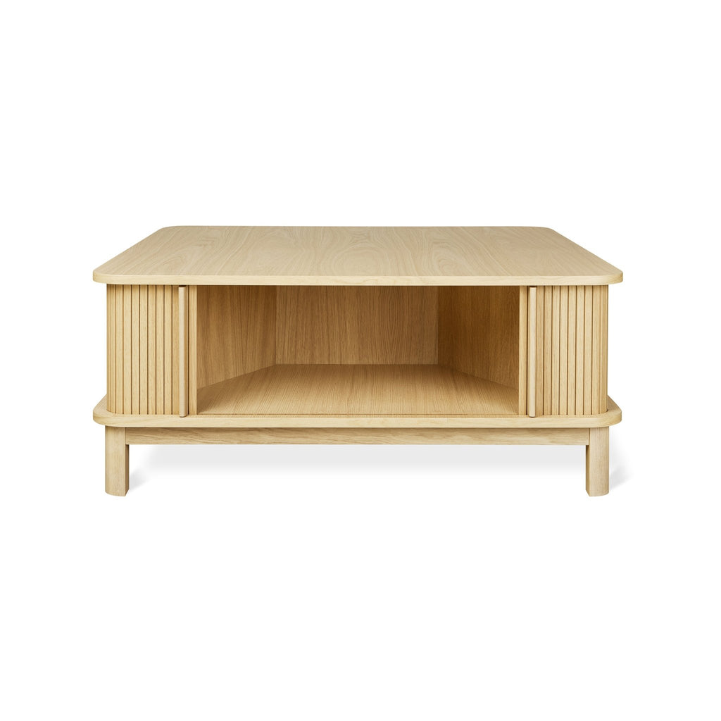 Ledger Coffee Table – FSC® - Certified Tambour Storage with Elegant Craftsmanship - Sage InteriorsSage InteriorsCoffee Table