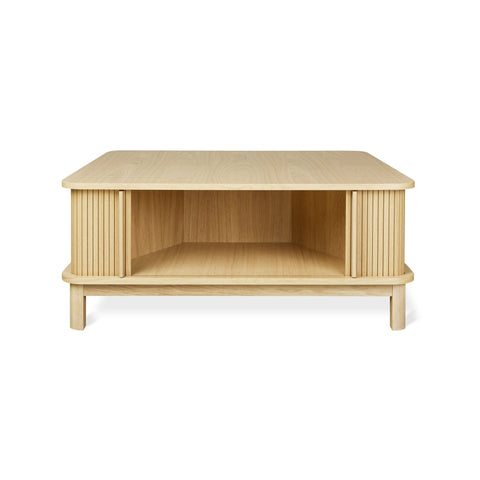 Ledger Coffee Table – FSC® - Certified Tambour Storage with Elegant Craftsmanship - Sage InteriorsSage InteriorsCoffee Table