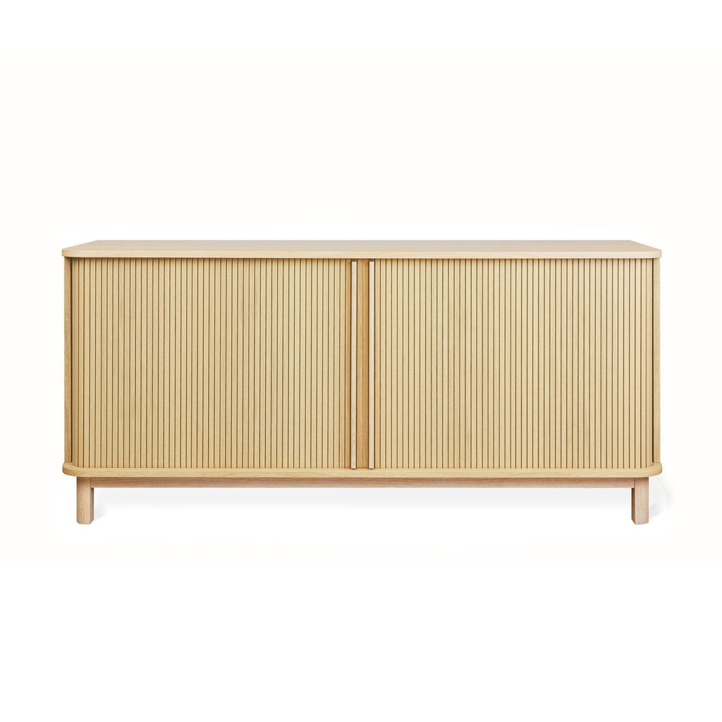 Ledger Sideboard – FSC® - Certified Tambour Door Storage with Adjustable Shelves - Sage InteriorsGusCabinet