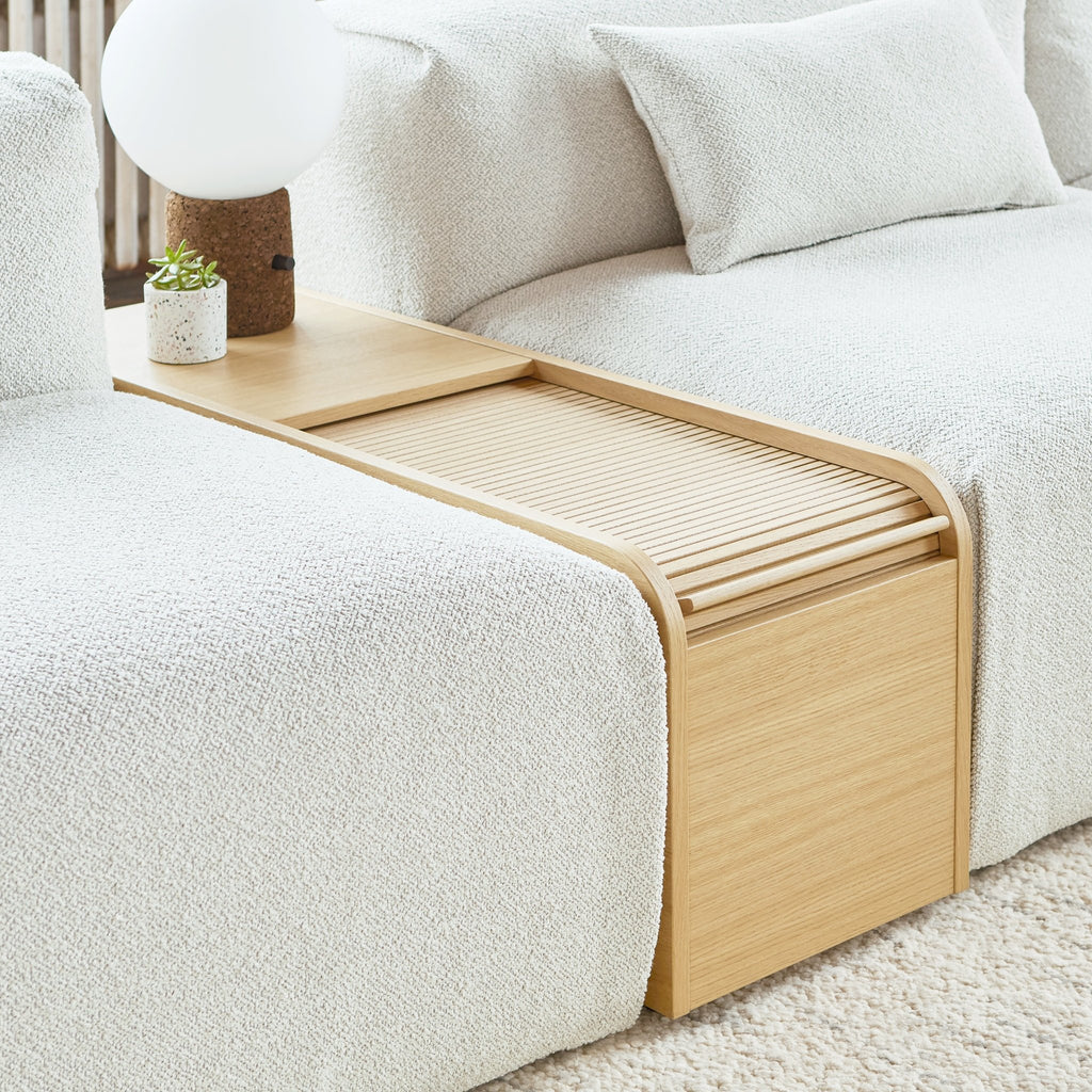 Ledger Storage Box – FSC® - Certified Tambour Top with Waterfall Edge Design - Sage InteriorsSage Interiorsstorage box