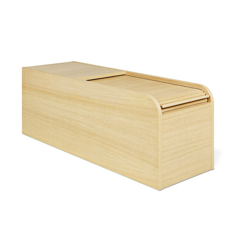 Ledger Storage Box – FSC® - Certified Tambour Top with Waterfall Edge Design - Sage InteriorsSage Interiorsstorage box