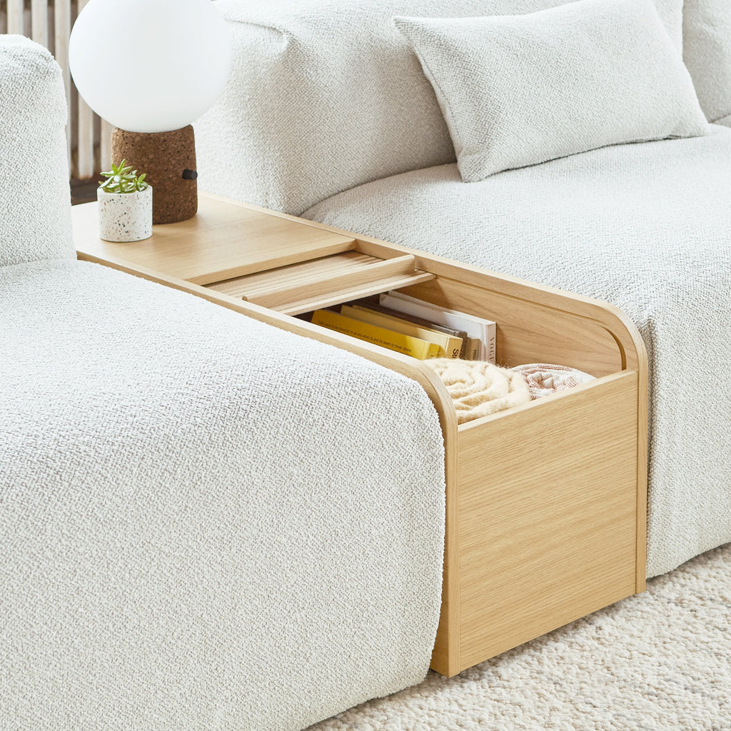 Ledger Storage Box – FSC® - Certified Tambour Top with Waterfall Edge Design - Sage InteriorsSage Interiorsstorage box