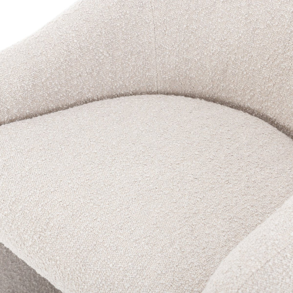 Levi Dining Chair – Knoll Clay Bouclé Performance Fabric - Sage InteriorsFour HandsDining Chair