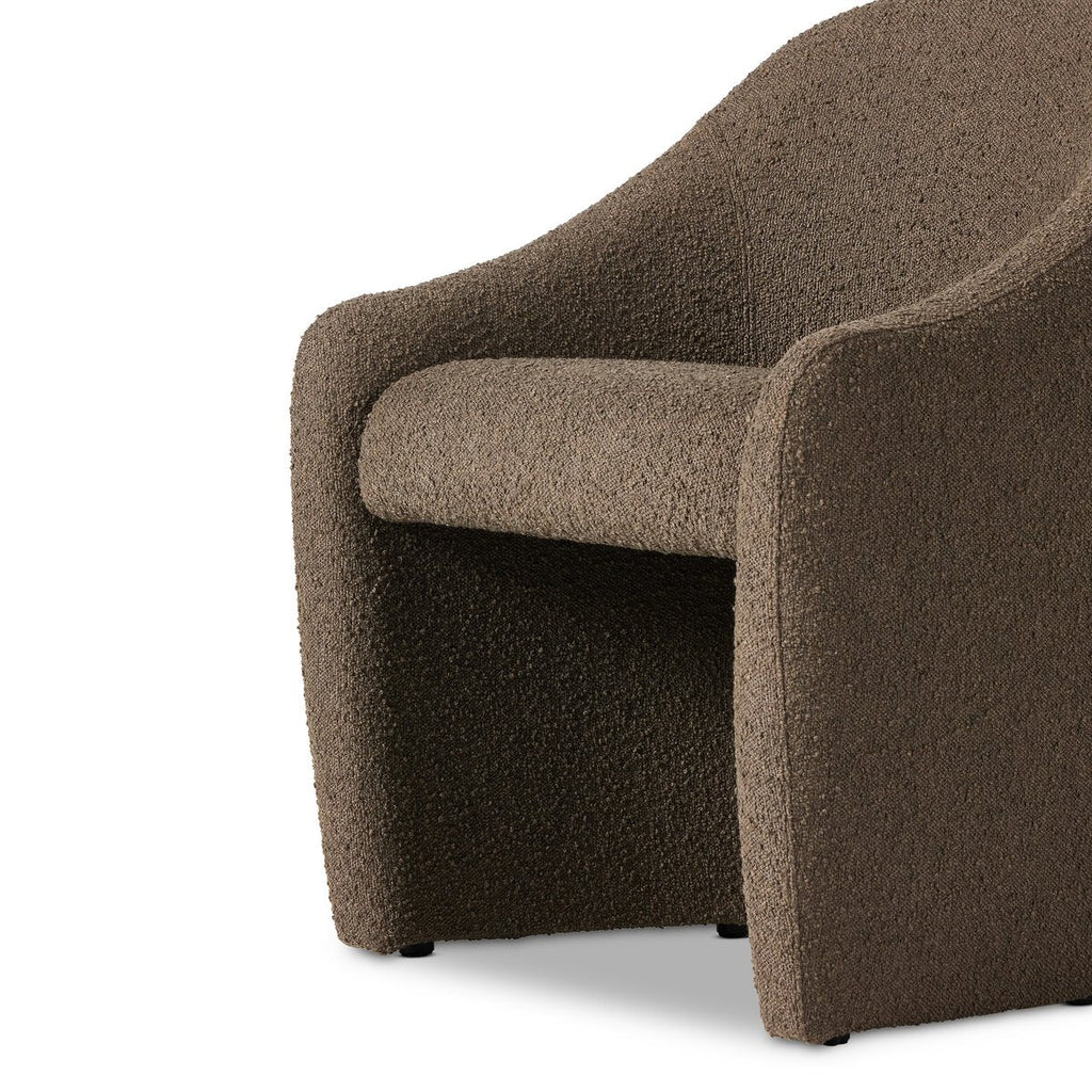 Levi Dining Chair – Knoll Clay Bouclé Performance Fabric - Sage InteriorsFour HandsDining Chair