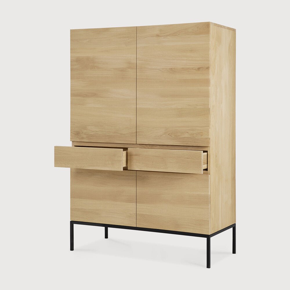 Ligna Oak Cupboard – Elegant Solid Wood Storage Cabinet by Sage Interiors - Sage InteriorsEthnicraft