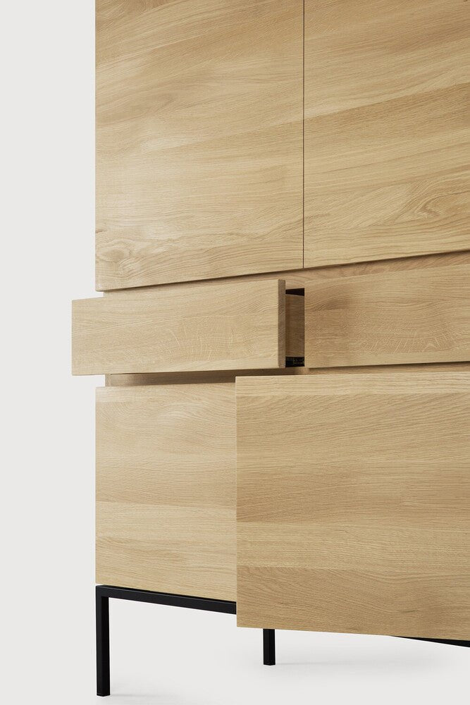 Ligna Oak Cupboard – Elegant Solid Wood Storage Cabinet by Sage Interiors - Sage InteriorsEthnicraft