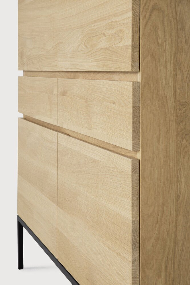 Ligna Oak Cupboard – Elegant Solid Wood Storage Cabinet by Sage Interiors - Sage InteriorsEthnicraft