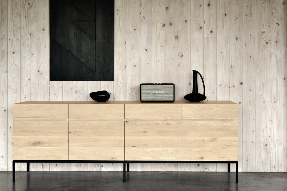 Ligna Oak Sideboard – Minimalist Scandinavian Storage with Clean Lines - Sage InteriorsEthnicraft