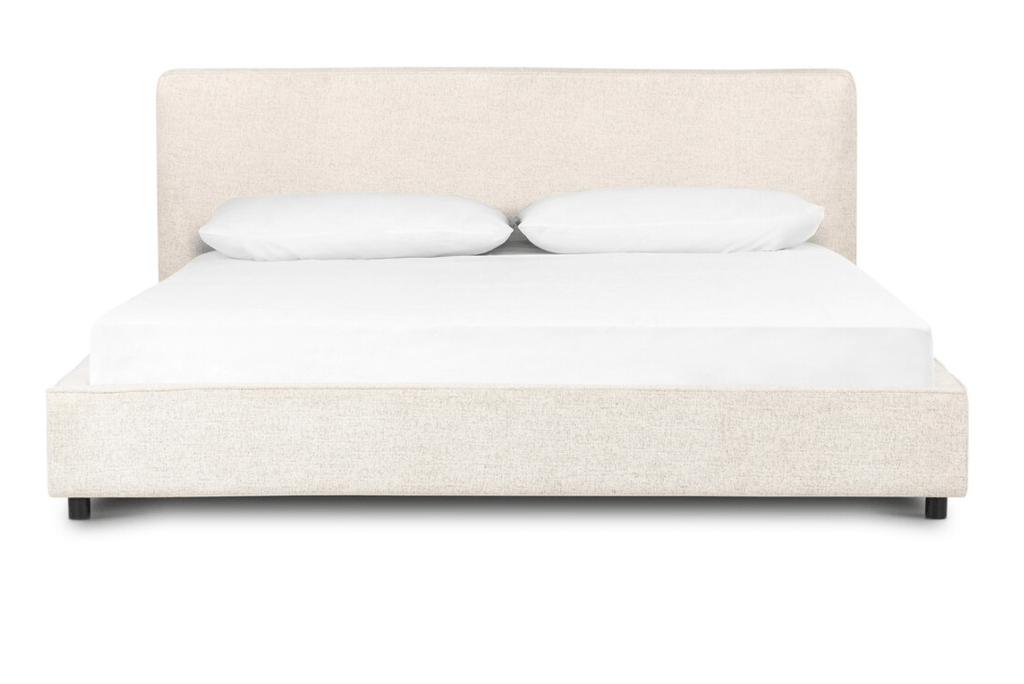 Low - profile Modern Italian Queen Plushstone Linen 66.50"w x 94.00"d x 35.25"h - Sage InteriorsFour Handsbed