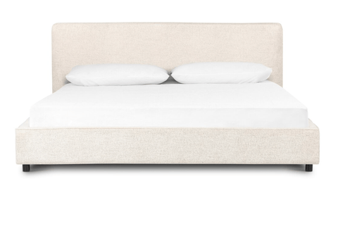 Low - profile Modern Italian Queen Plushstone Linen 66.50"w x 94.00"d x 35.25"h - Sage InteriorsFour Handsbed