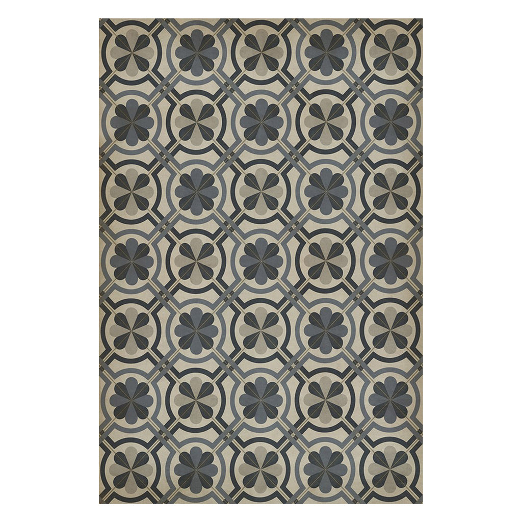Madame Curie Vintage Vinyl Floorcloth - Sage InteriorsSpicher and Co