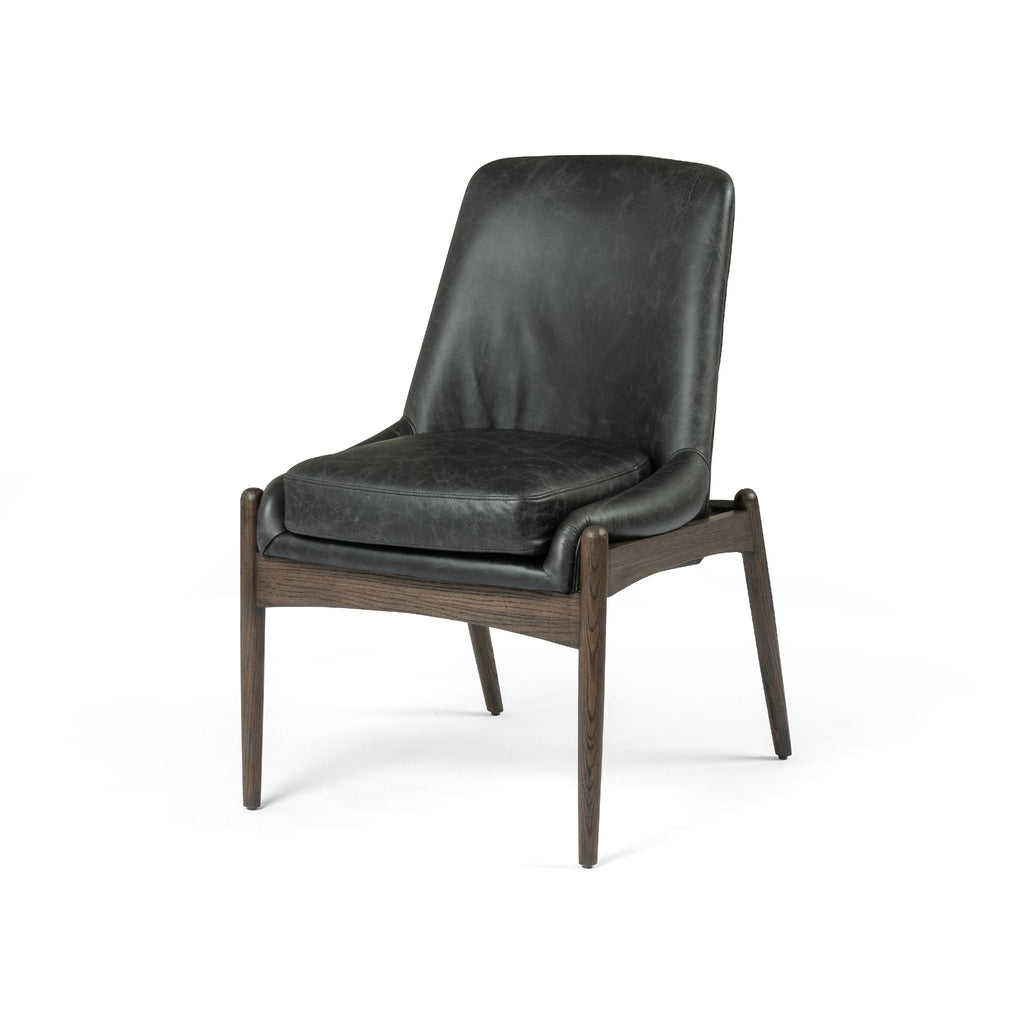 Magnolia Dining Chair, Leather Durango Smoke - Sage InteriorsFH