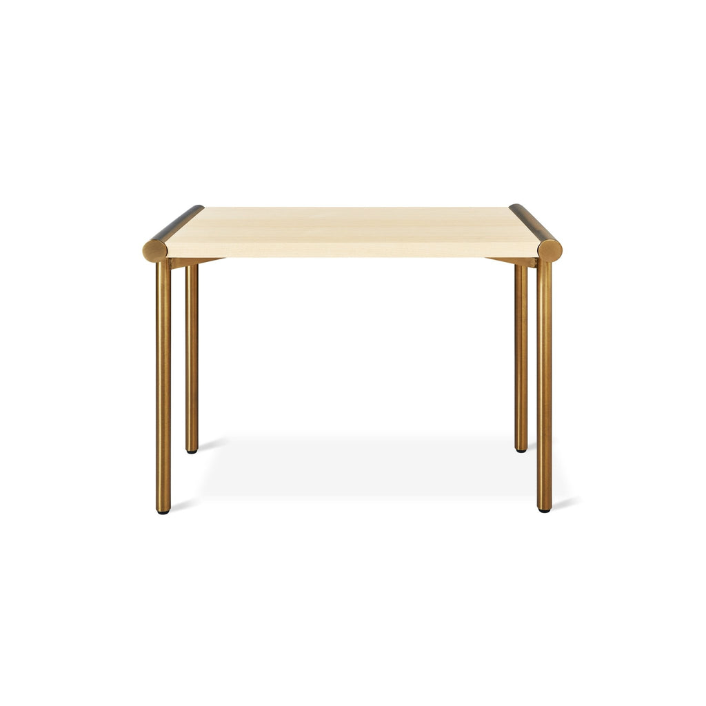 Manifold End Table – Walnut or Ash Veneer with Brass or Pewter Base - Sage InteriorsSage InteriorsManifold End Table