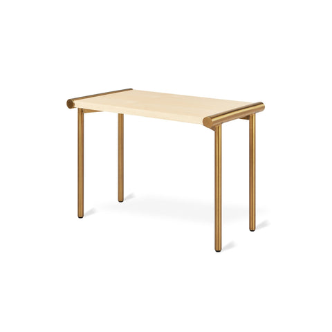 Manifold End Table – Walnut or Ash Veneer with Brass or Pewter Base - Sage InteriorsSage InteriorsManifold End Table