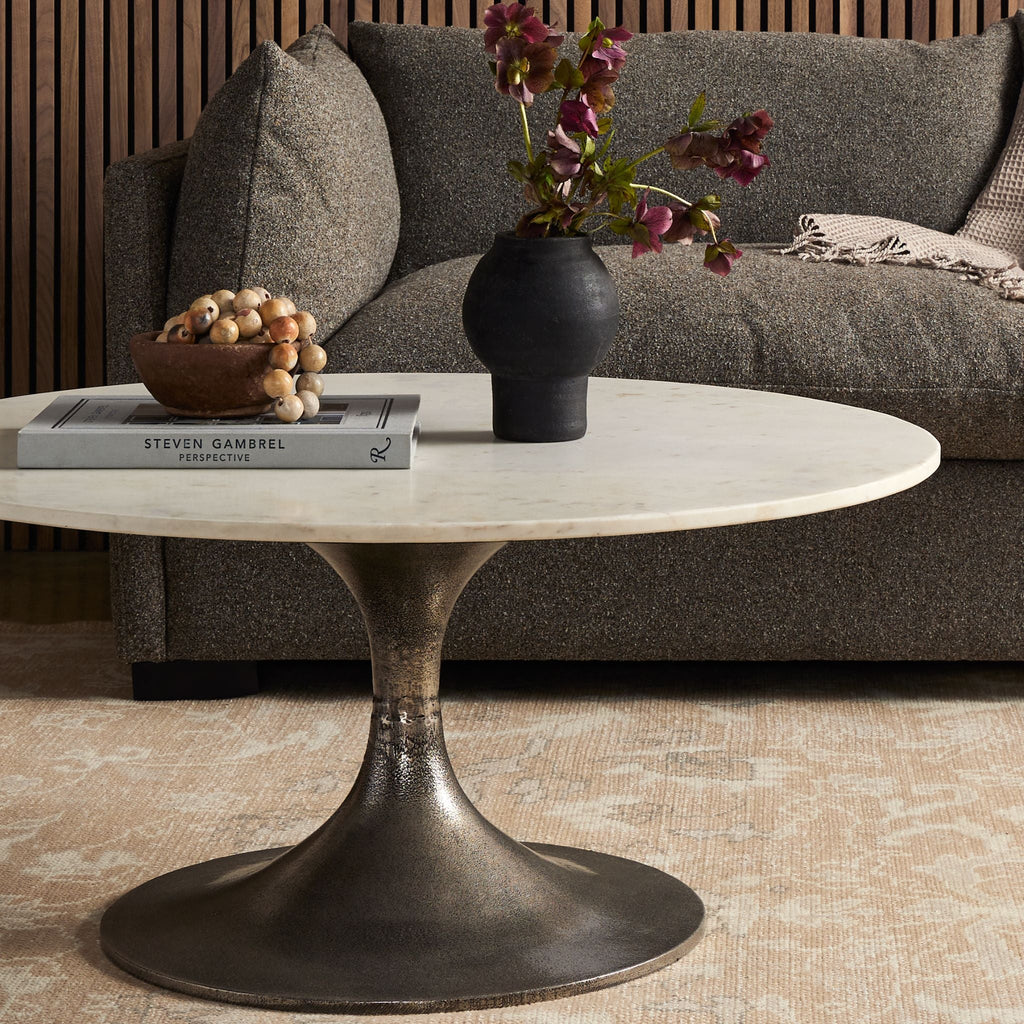 Marble Topped Tulip Coffee Table - Sage InteriorsFHcoffee table