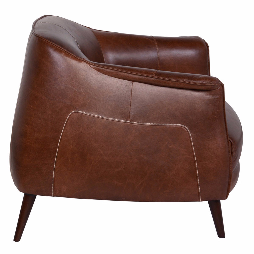 Martel Club Chair, Leather - Sage InteriorsClassic HomeAccent Chair