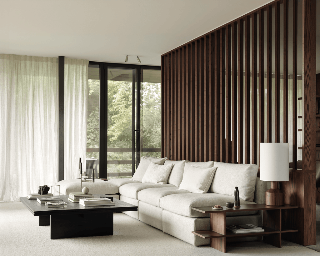 Mellow Modular Sofa Set – Upholstered Sectional with Wooden Legs - Sage InteriorsEthnicraftSofa