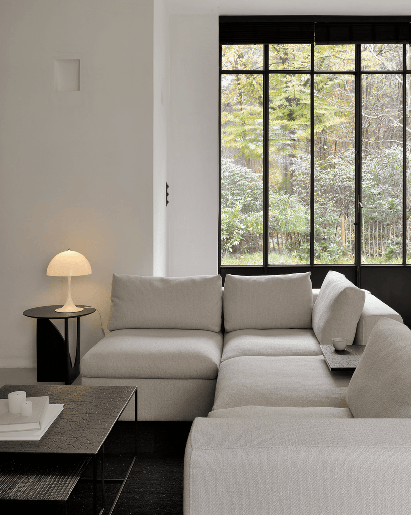 Mellow Modular Sofa Set – Upholstered Sectional with Wooden Legs - Sage InteriorsEthnicraftSofa