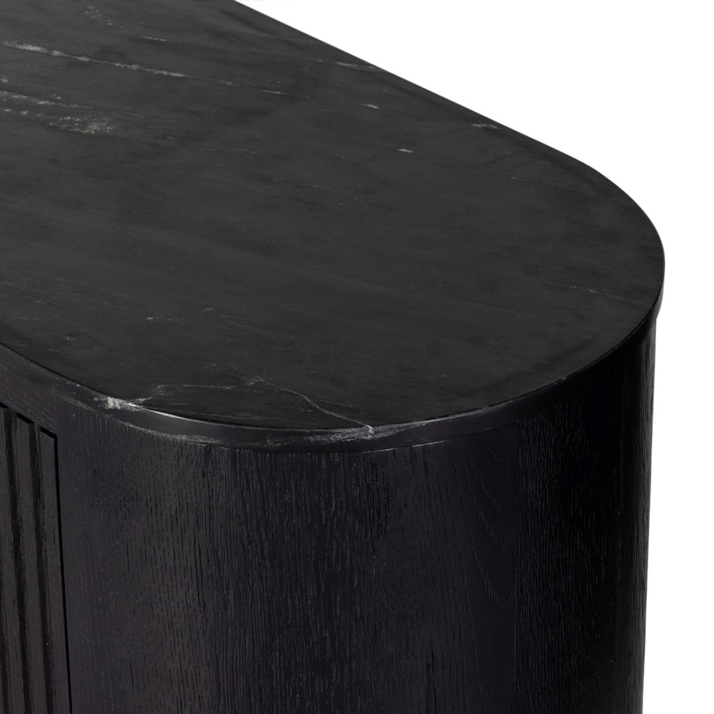 Midnight Marble Media Console - Sage InteriorsFH