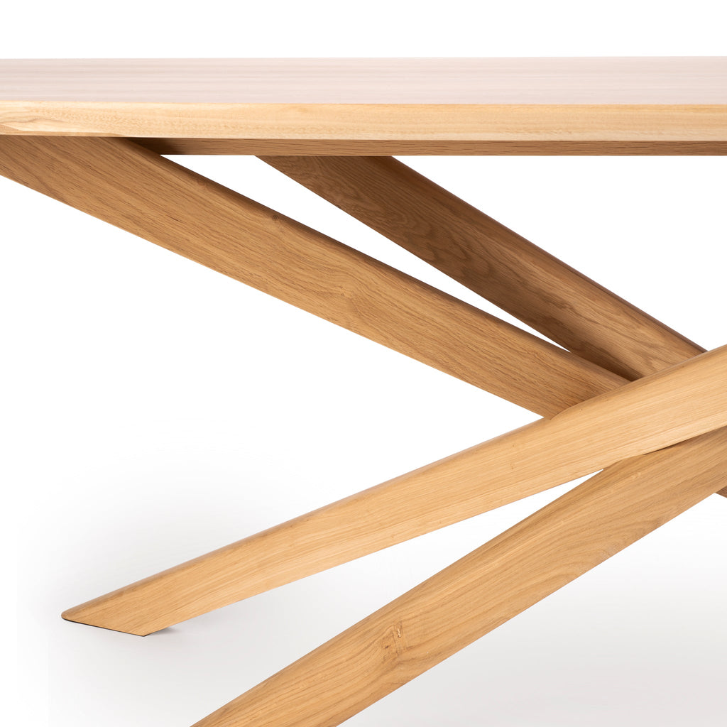 Mikado Oval Dining Table, Oak - Sage InteriorsEthnicraftDining Table