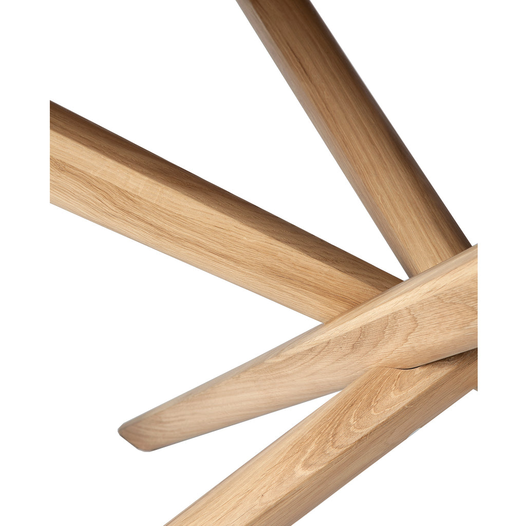 Mikado Round Dining Table, Oak - Sage InteriorsethnicraftDining Table